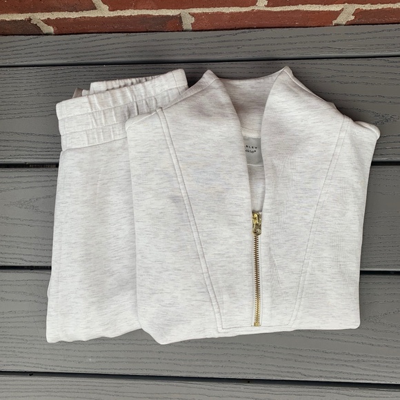 Varley Davidson Sweat Doublesoft 1/4 Zip Pullover and The Slim Pant 25" Set - Picture 1 of 14